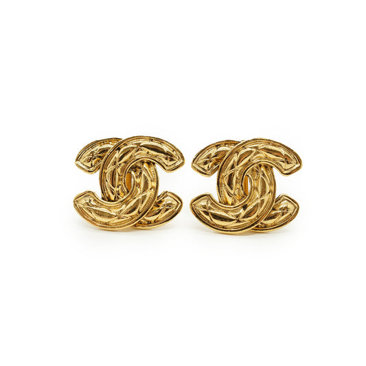 CC Matelasse Clip-on Earrings GP
