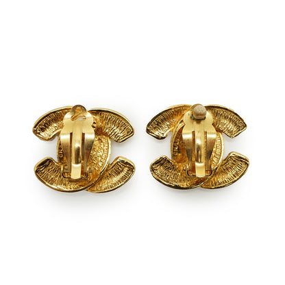 CC Matelasse Clip-on Earrings GP