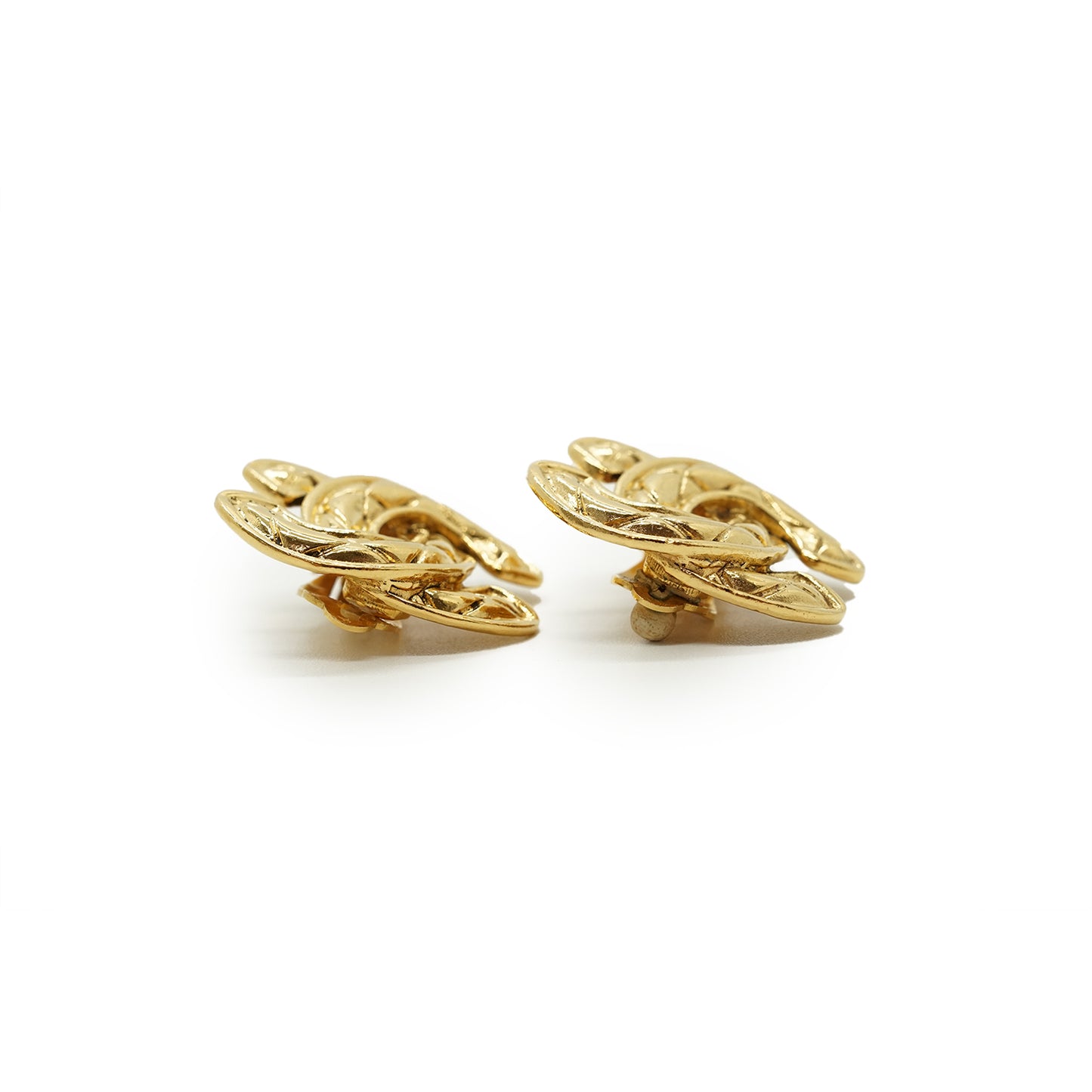 CC Matelasse Clip-on Earrings GP