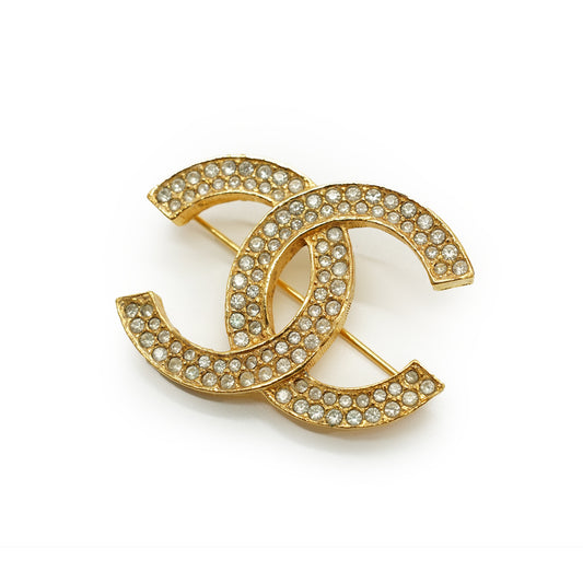 CC Rhinestone Brooch