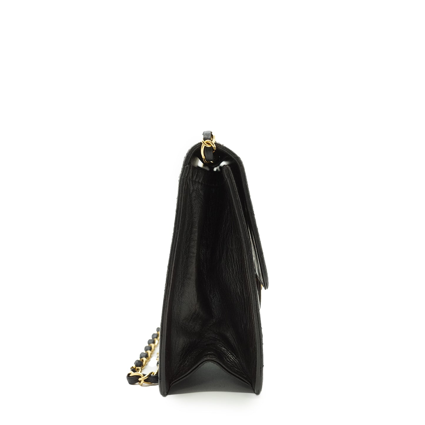 Vintage Lambskin Matelasse Single Flap Chain Shoulder Bag