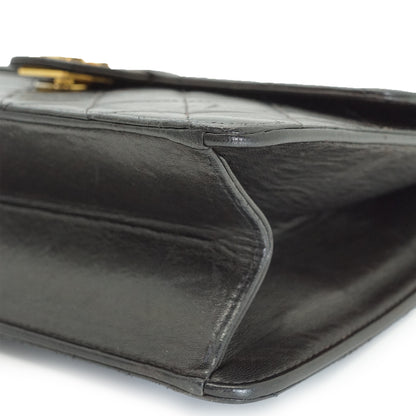 Vintage Lambskin Matelasse Single Flap Chain Shoulder Bag