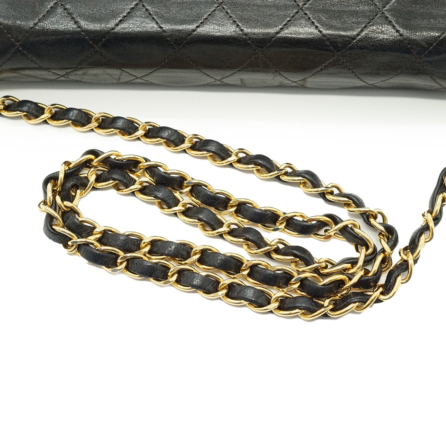 Vintage Lambskin Matelasse Single Flap Chain Shoulder Bag