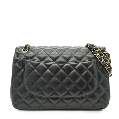 Lambskin Matelasse Classic Jumbo 30 Double Flap Chain Shoulder Bag
