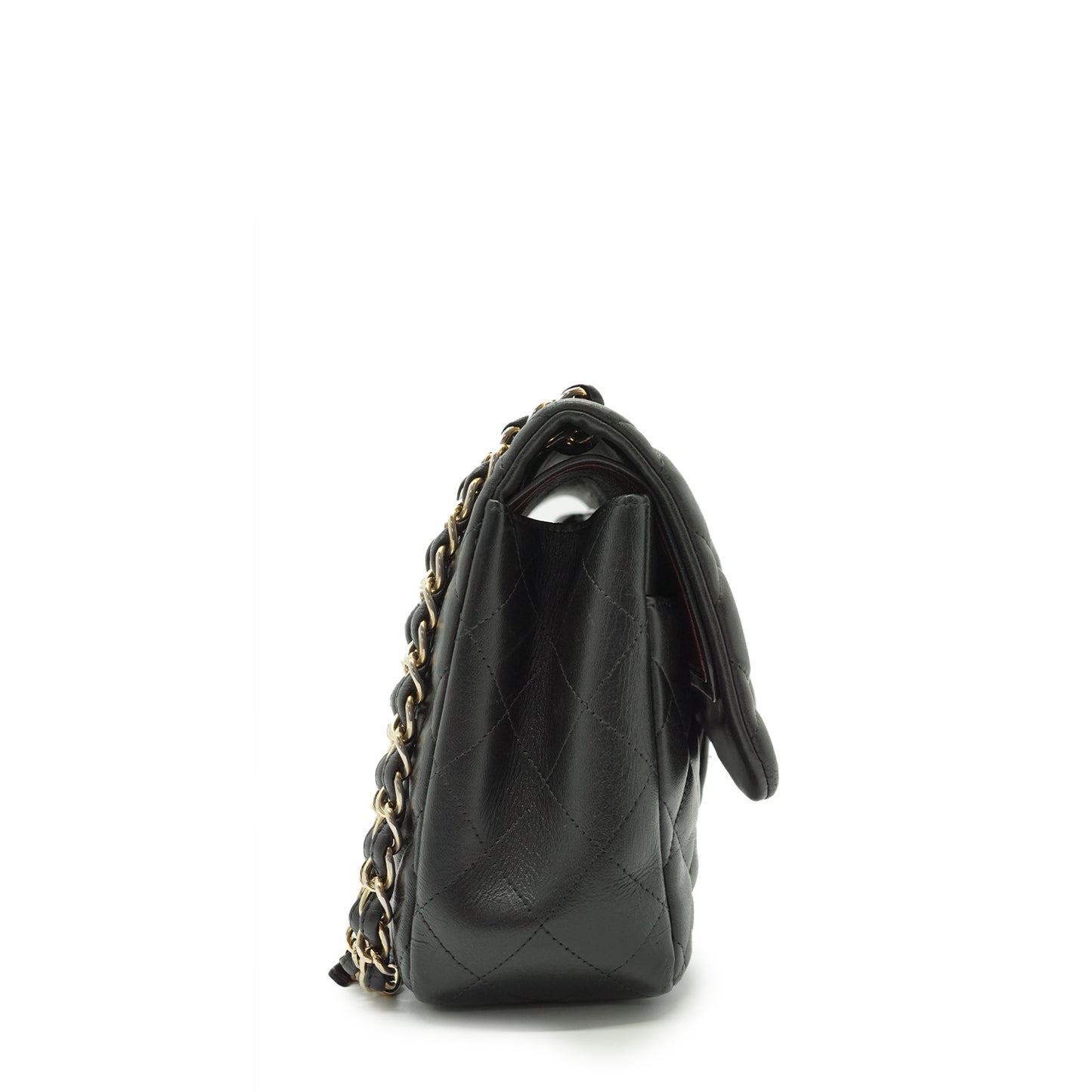 Lambskin Matelasse Classic Jumbo 30 Double Flap Chain Shoulder Bag