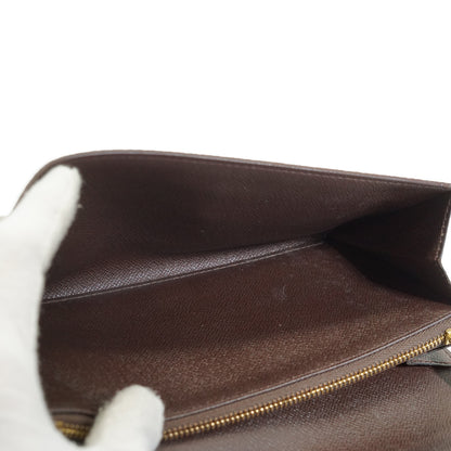 Damier Ebene Porte Monnaie Credit Long Wallet