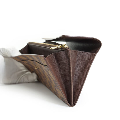 Damier Ebene Porte Monnaie Credit Long Wallet