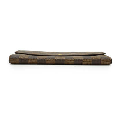 Damier Ebene Porte Monnaie Credit Long Wallet