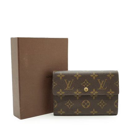 Monogram Porte Tresor Etui Chequier Trifold Wallet