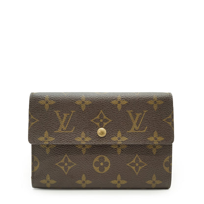 Monogram Porte Tresor Etui Chequier Trifold Wallet