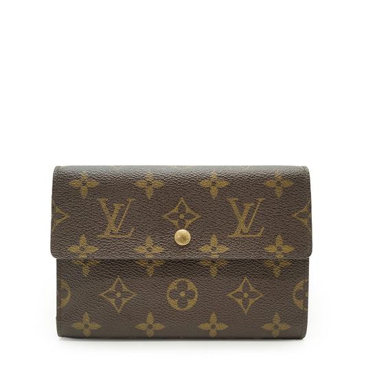 Monogram Porte Tresor Etui Chequier Trifold Wallet