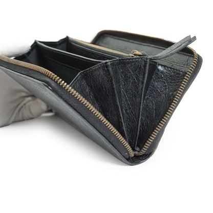 Le City Arena Lambskin Zip Around Long Wallet