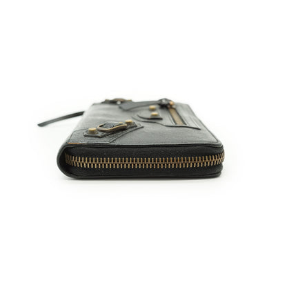 Le City Arena Lambskin Zip Around Long Wallet