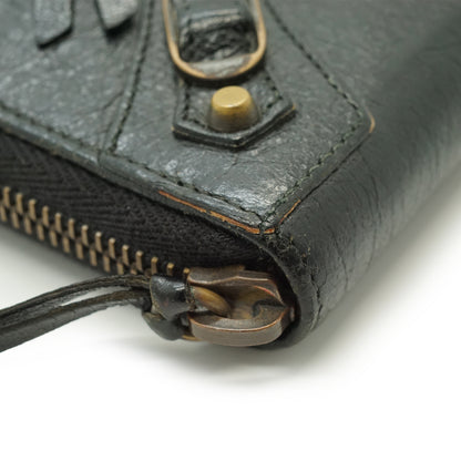Le City Arena Lambskin Zip Around Long Wallet