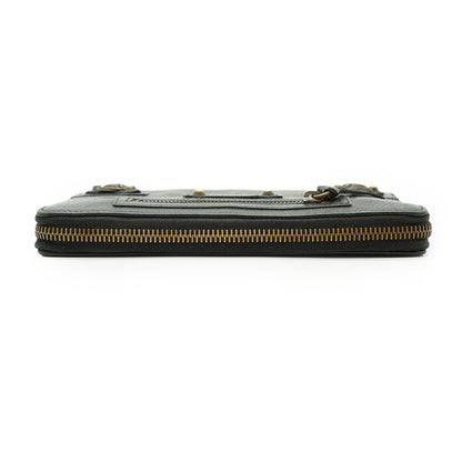 Le City Arena Lambskin Zip Around Long Wallet