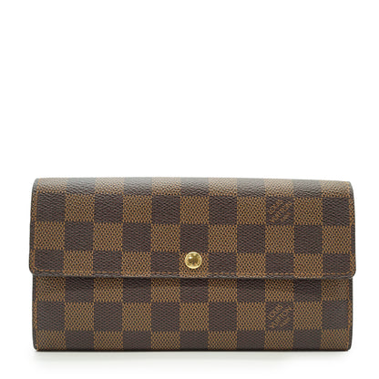 Damier Ebene Portefeuille Sarah Long Wallet