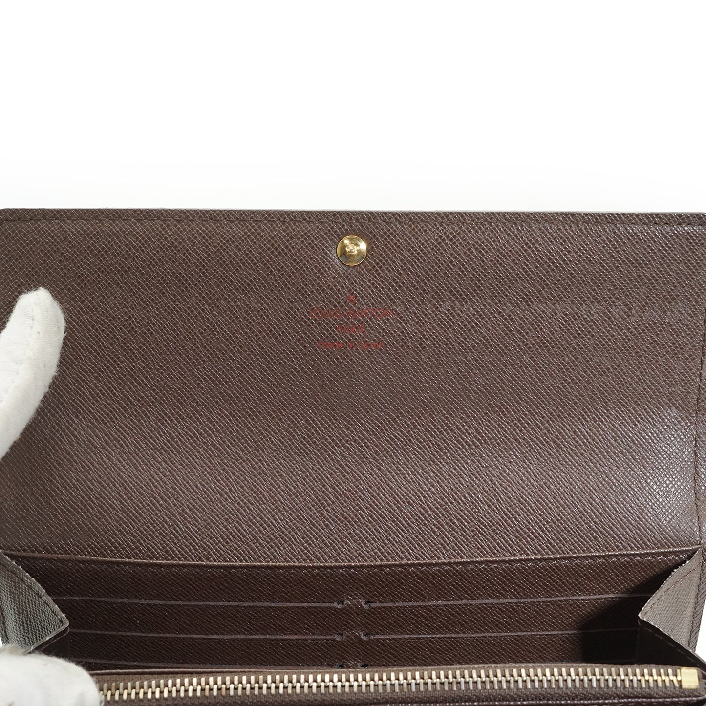 Damier Ebene Portefeuille Sarah Long Wallet