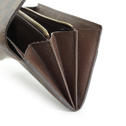 Damier Ebene Portefeuille Sarah Long Wallet