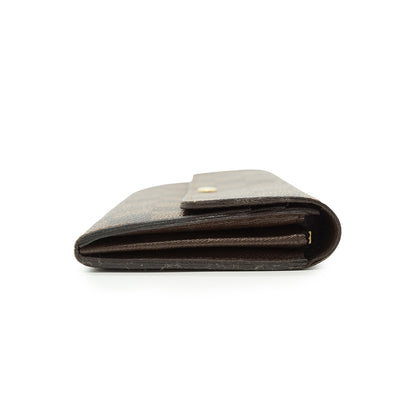 Damier Ebene Portefeuille Sarah Long Wallet