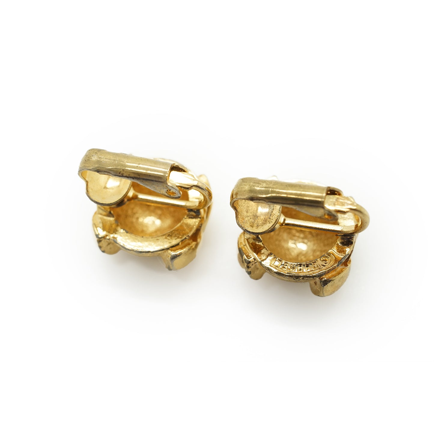 Vintage CC Round Clip-on Earrings
