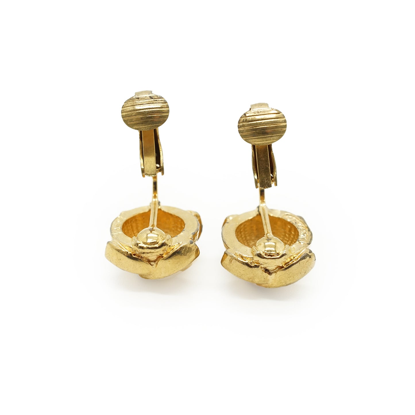 Vintage CC Round Clip-on Earrings