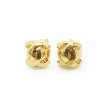 Vintage CC Round Clip-on Earrings