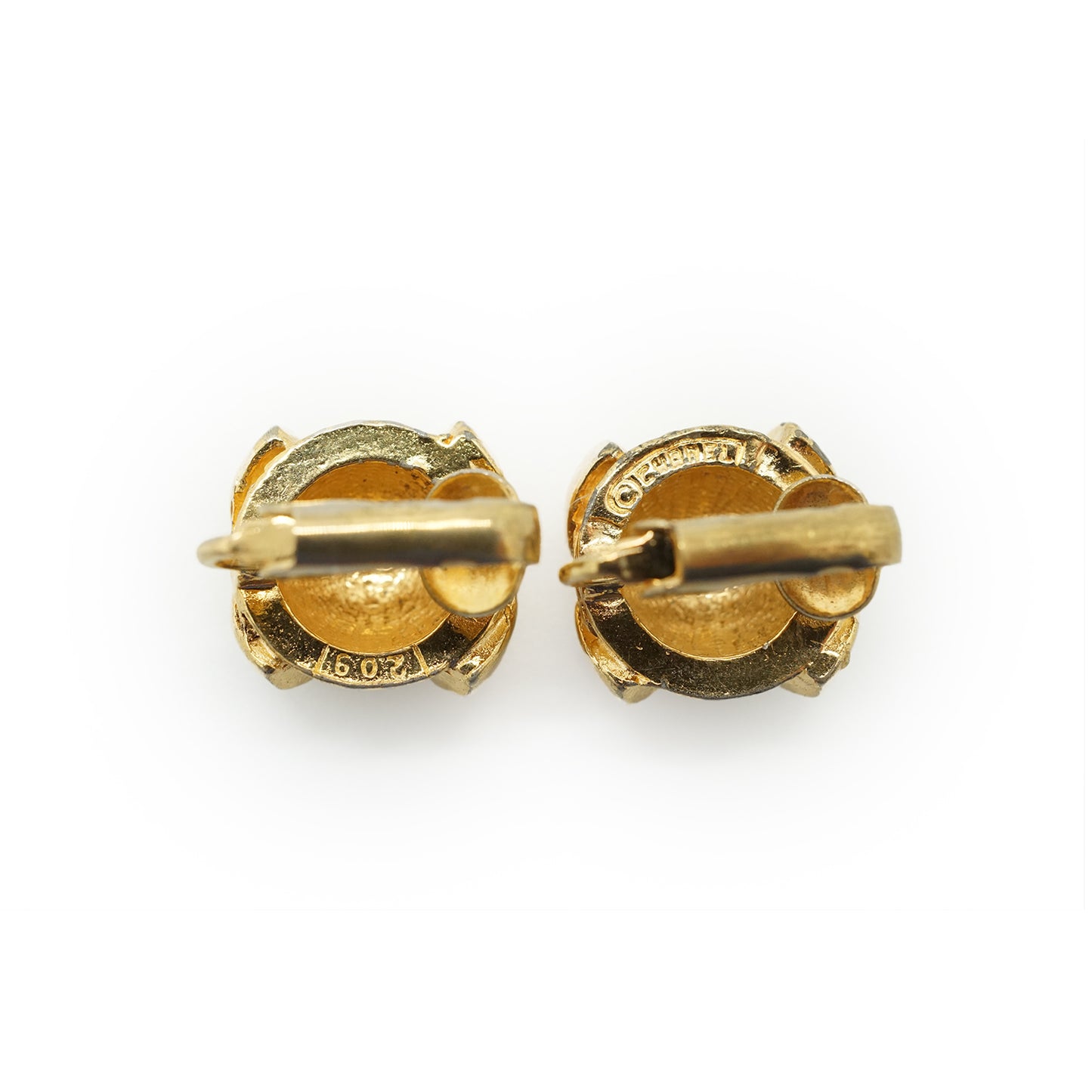 Vintage CC Round Clip-on Earrings