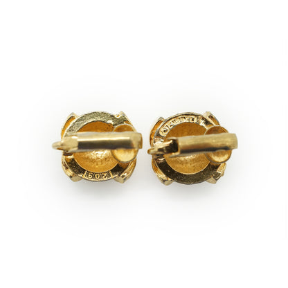 Vintage CC Round Clip-on Earrings