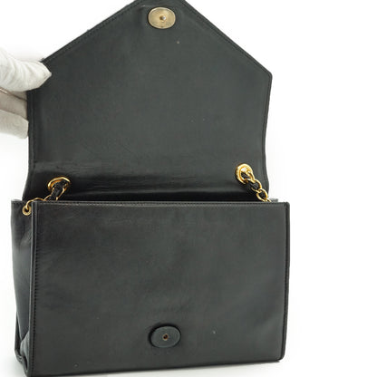 Vintage Lambskin Mademoiselle V-Stitching Chain Shoulder Bag