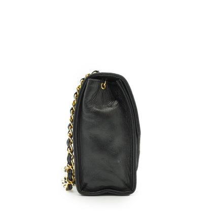 Vintage Lambskin Mademoiselle V-Stitching Chain Shoulder Bag