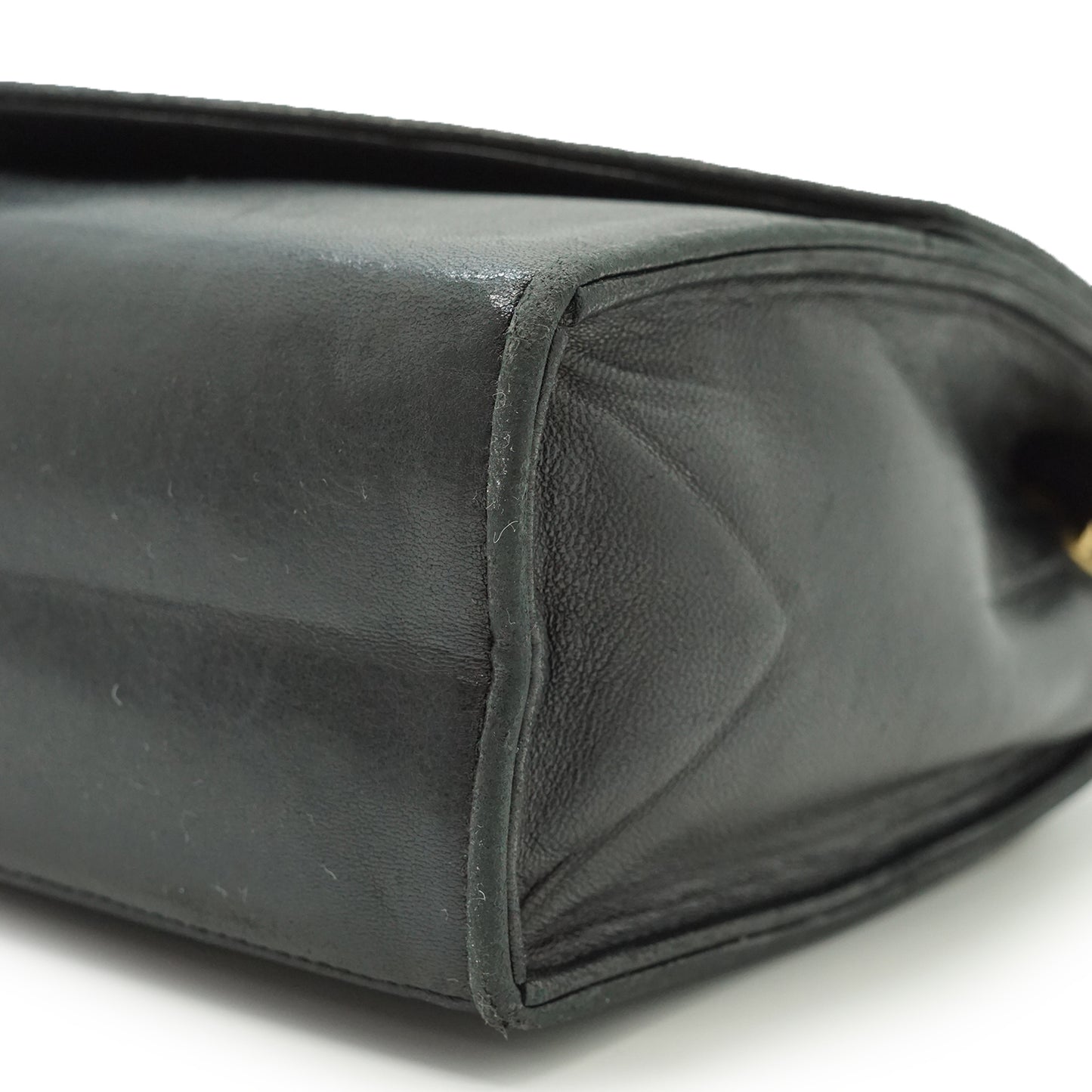 Vintage Lambskin Mademoiselle V-Stitching Chain Shoulder Bag