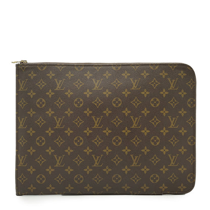 Monogram Poche Documents Business Clutch Bag