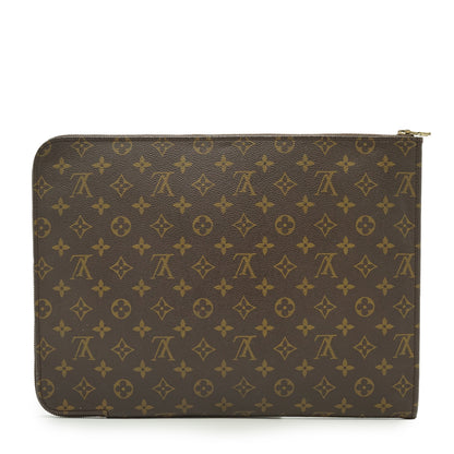 Monogram Poche Documents Business Clutch Bag