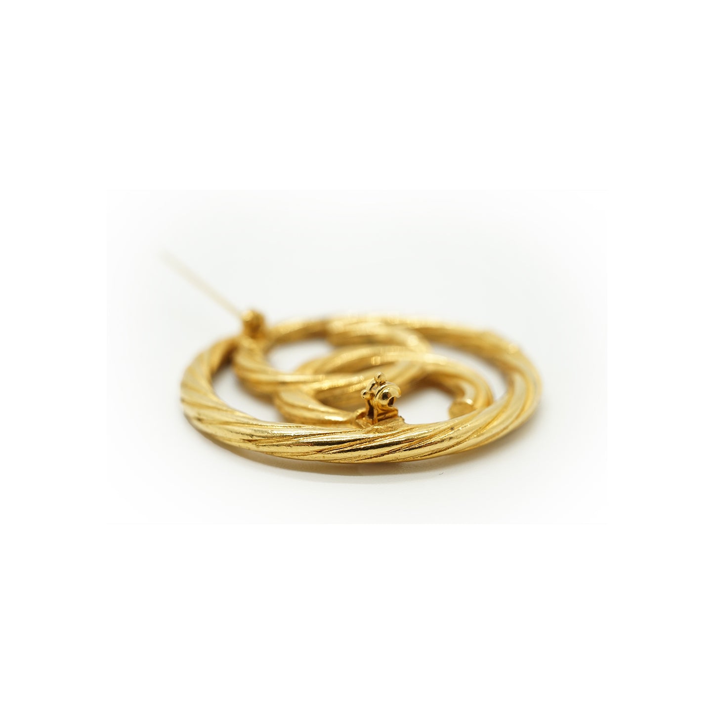CC Twisted Cut-out Brooch