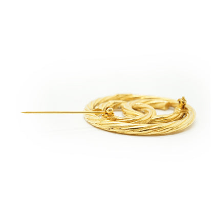 CC Twisted Cut-out Brooch