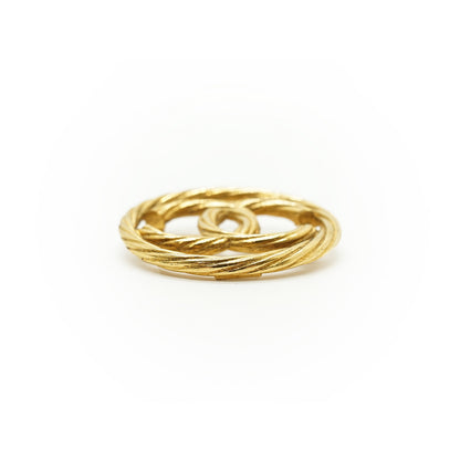 CC Twisted Cut-out Brooch