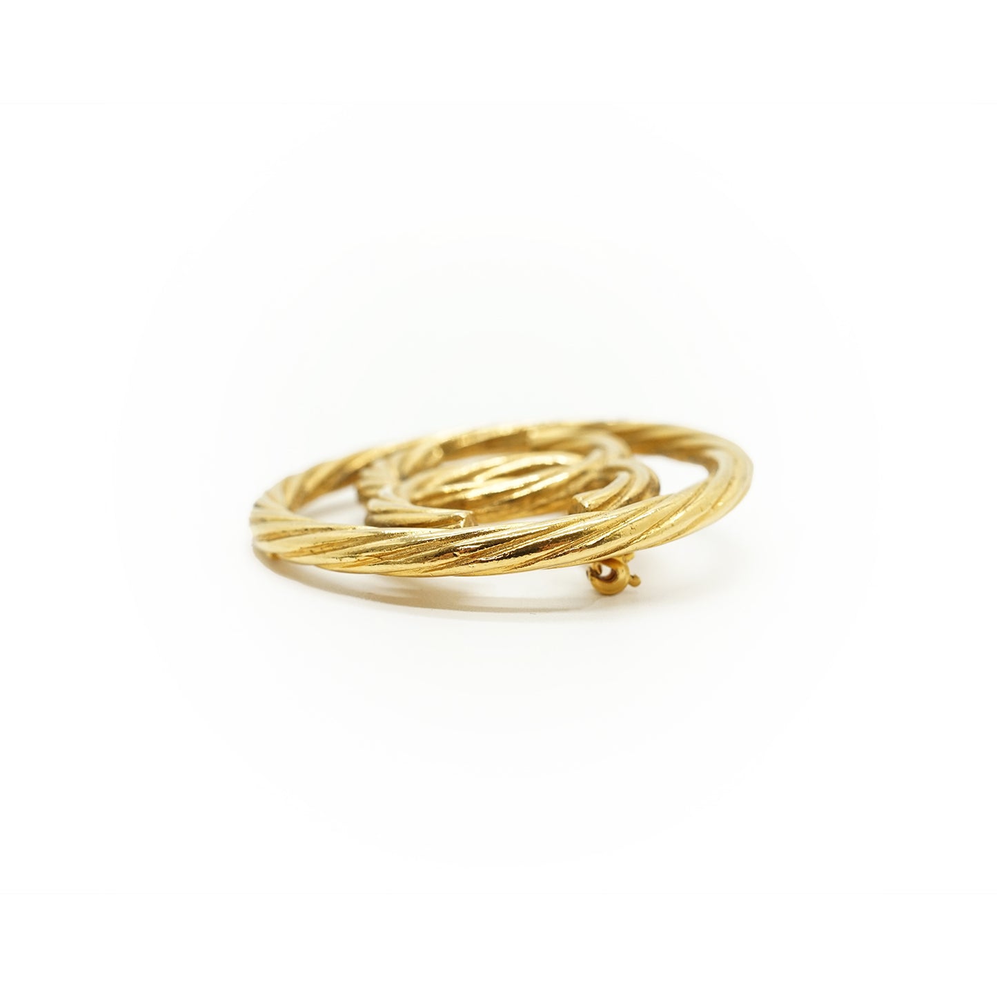 CC Twisted Cut-out Brooch