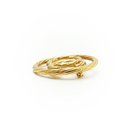 CC Twisted Cut-out Brooch