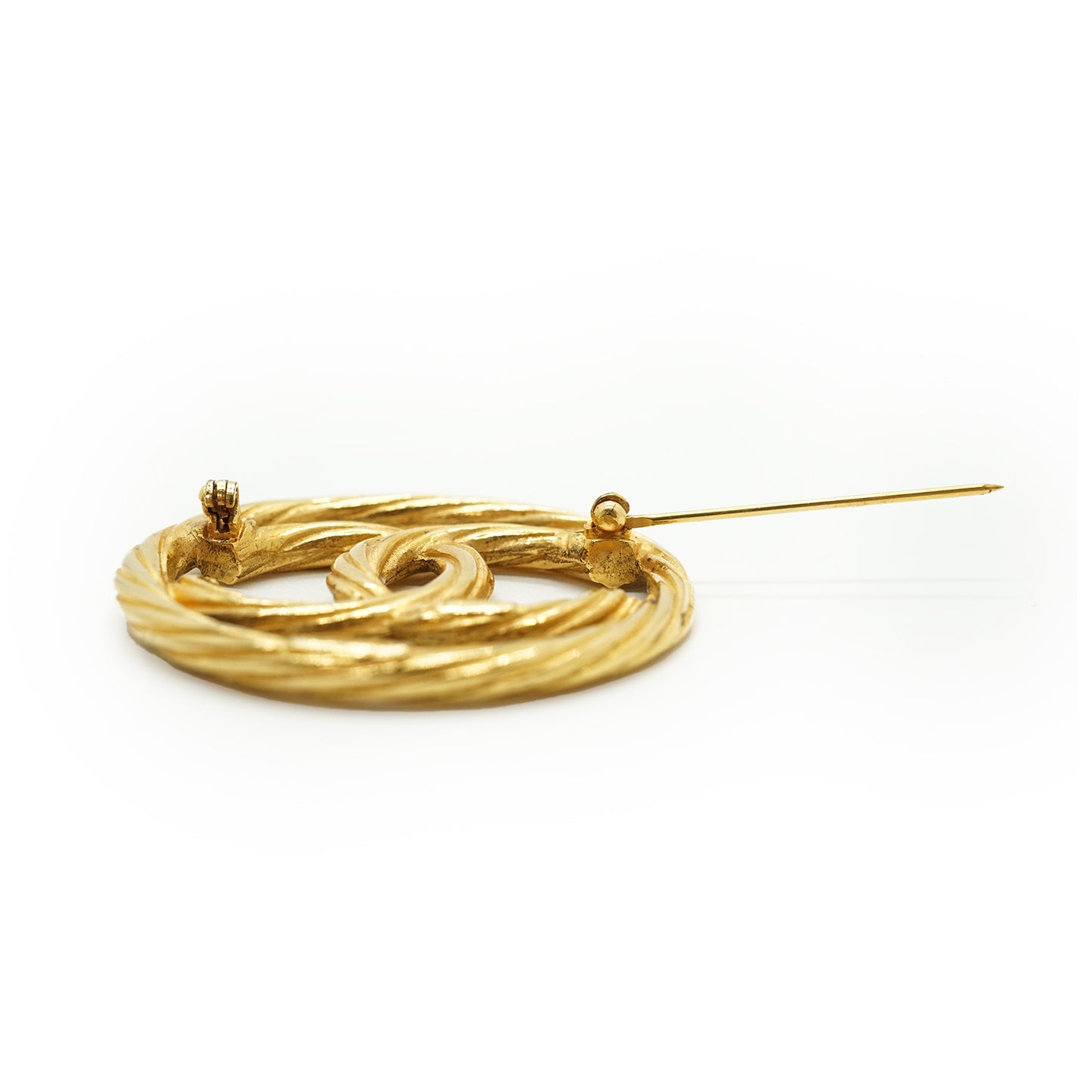 CC Twisted Cut-out Brooch