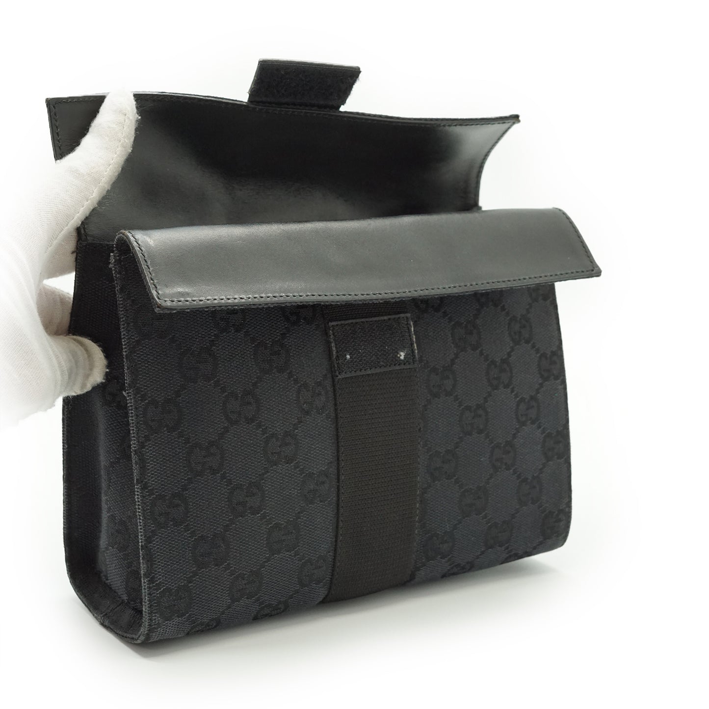 GG Canvas Velcro Pouch