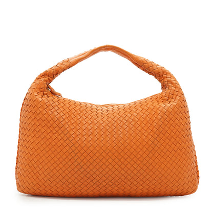 Intrecciato Woven Nappa Campana Large Hobo Bag