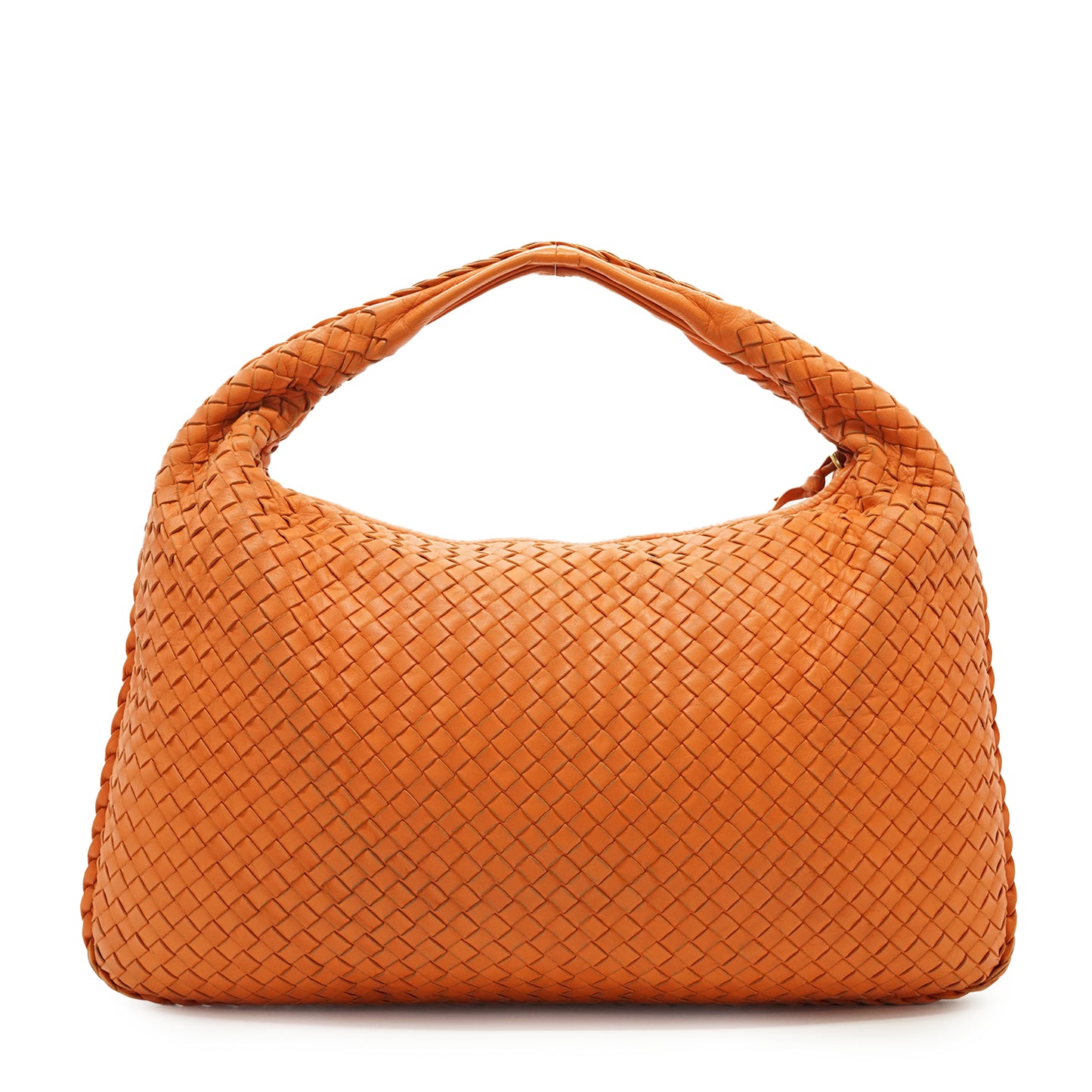 Intrecciato Woven Nappa Campana Large Hobo Bag