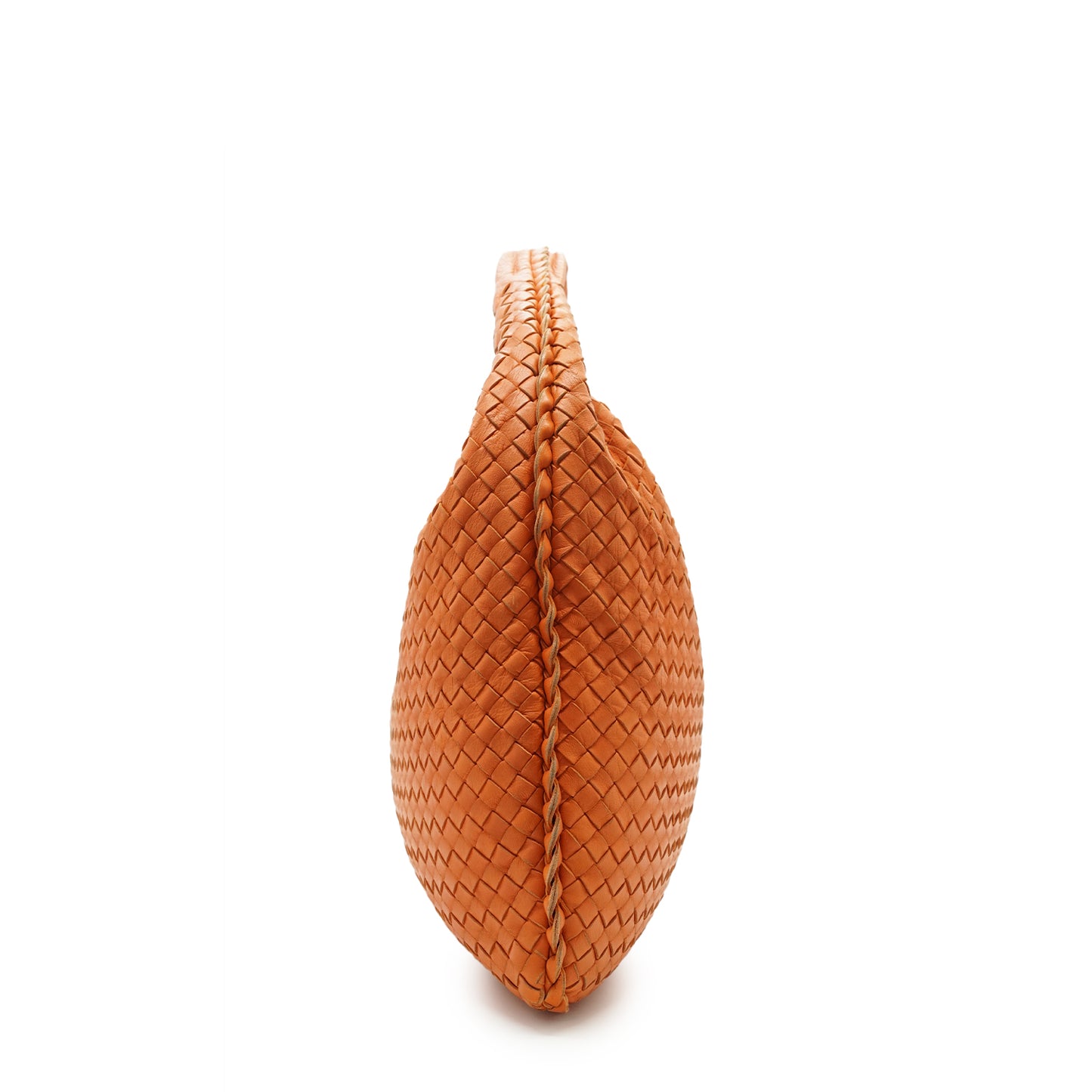Intrecciato Woven Nappa Campana Large Hobo Bag