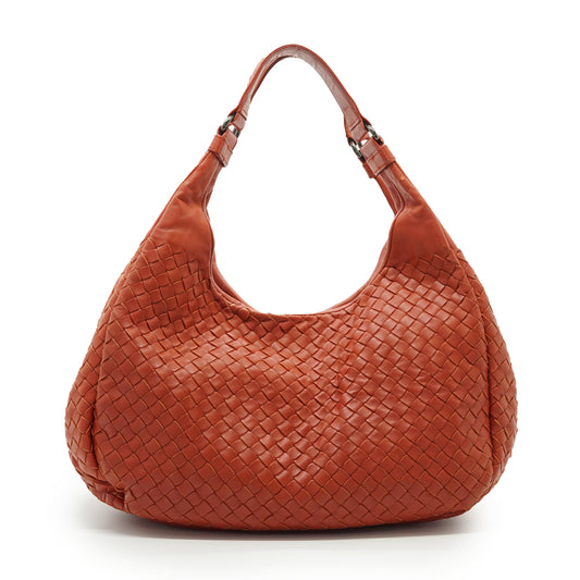 Intrecciato Woven Nappa Campana Medium