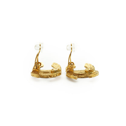 CC Quilted Weaves Clip-on Earrings GP