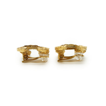 CC Quilted Weaves Clip-on Earrings GP