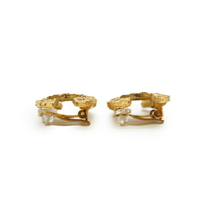 CC Quilted Weaves Clip-on Earrings GP