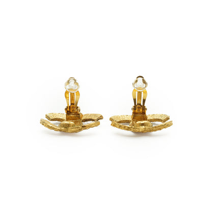 CC Quilted Weaves Clip-on Earrings GP
