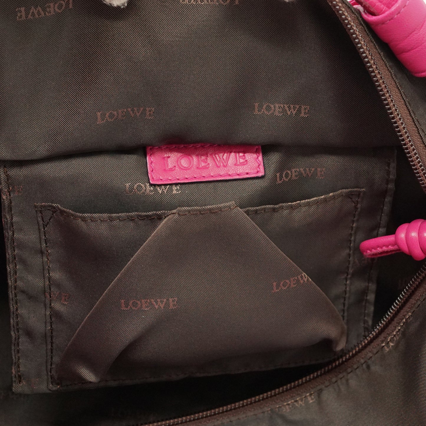 Nappa Aire Fuchsia Pink Bolso Levante