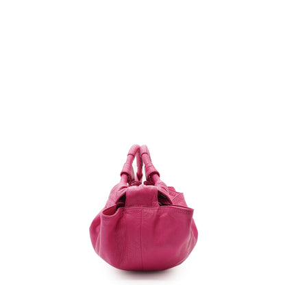 Nappa Aire Fuchsia Pink Bolso Levante